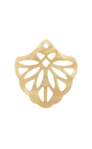 Resin pendant 40mm - Sand beige